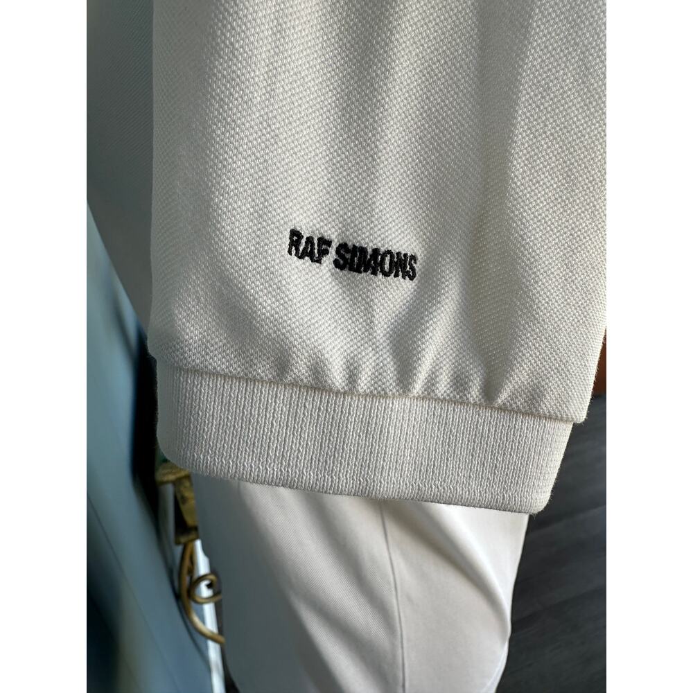 RAF SIMONS Women’s White Polo Shirt Size Medium - Picture 2 of 8